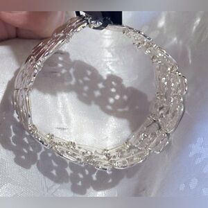 🆕 Lily Morgan- Crystal-Linked Silver-Tone Bracelet